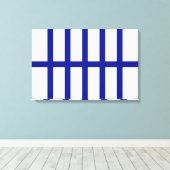 Toile 5 lignes bleues biscuites (Insitu (Plancher de Bois))