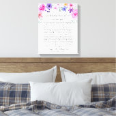 Toile 60 raisons pour lesquelles nous vous aimons rose v (Insitu(Chambre))