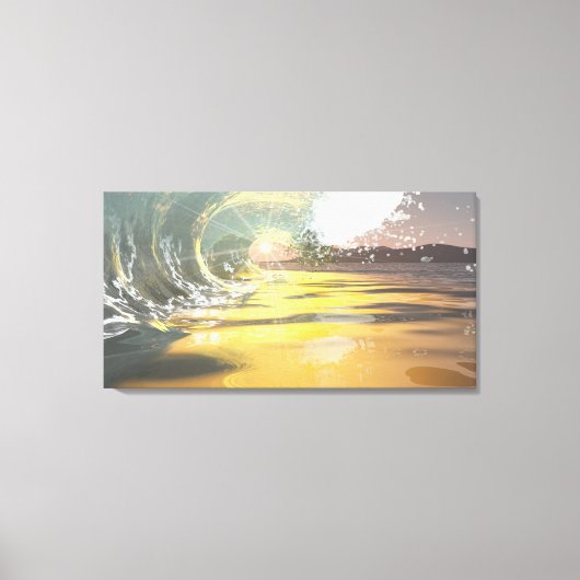 Toile 60"x40" avec image "Breaker at dawn" (Recto)