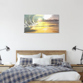 Toile 60"x40" avec image "Breaker at dawn" (Insitu(Chambre))
