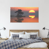 Toile 60" x 40" Canvas Art with "Dayspring" image (Insitu(Chambre))