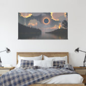 Toile 60" x 40" Canvas Art with "Eclipse" image (Insitu(Chambre))