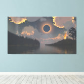 Toile 60" x 40" Canvas Art with "Eclipse" image (Insitu (Plancher de Bois))