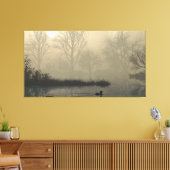 Toile 60" x 40" Canvas Art with "Foggy Dawn" image (Insitu(Salon))