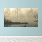 Toile 60" x 40" Canvas Art with "Foggy Dawn" image (Insitu (Plancher de Bois))