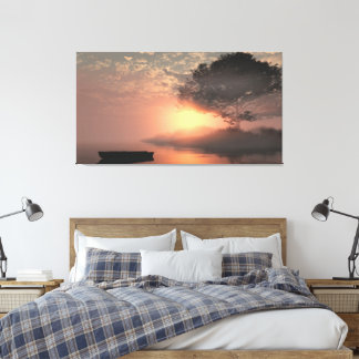 Toile 60" x 40" Canvas Art with "Misty Island" image