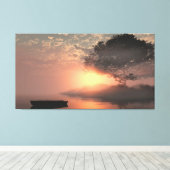 Toile 60" x 40" Canvas Art with "Misty Island" image (Insitu (Plancher de Bois))
