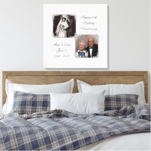 Toile 60e Anniversaire du Mariage Diamond Imprimer