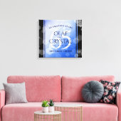 Toile 65e anniversaire de l'élégant Mariage Blue Sapphir (Insitu(Salon))