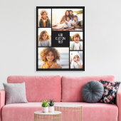 Toile 6 photo collage - arrière - plan blanc - texte noi (Insitu(Salon))