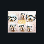 Toile 6 Photo Collage Nom Minimaliste - Peut modifier la<br><div class="desc">Utilisez vos photos Instagram carrés pour obtenir les meilleurs résultats ! POUR MODIFIER L'ARRIÈRE - PLAN - cliquez sur la personnaliser ou la zone de conception avancée,  puis choisissez une couleur dans le sélecteur de couleurs. Une façon artistique d'afficher vos meilleures photos de partage.</div>