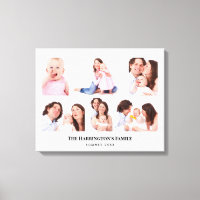 6 sections Photo personnalisée Cadres gris minimal