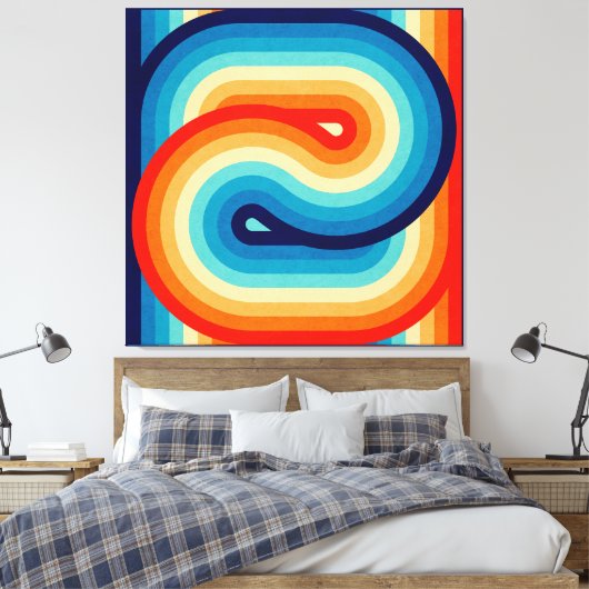 Toile 70s Double Wave (Insitu(Chambre))