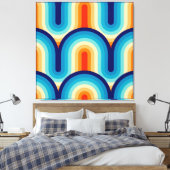 Toile 70s Rainbow Curves (Insitu(Chambre))