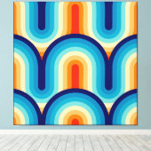 Toile 70s Rainbow Curves (Insitu (Plancher de Bois))