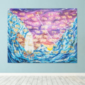 Toile 72 Names of G-D (Insitu (Plancher de Bois))