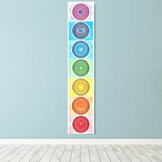 Toile 7 Canvas Chakra Imprimer (Insitu (Plancher de Bois))