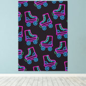 Toile 80s Neon Roller-skates (Insitu (Plancher de Bois))