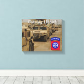 Toile 82e division aéroportée anciens combattants de la (Insitu (Plancher de Bois))