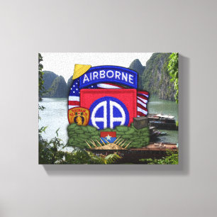 Toile 82e division aéroportée anciens combattants de la