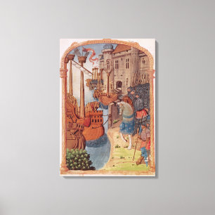 Toile 8378 Velin 745 f.1 Chevaliers à cheval, vers 1350