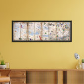 Toile 8 Panel Catalan Atlas par Abraham Cresques (1375) (Insitu(Salon))