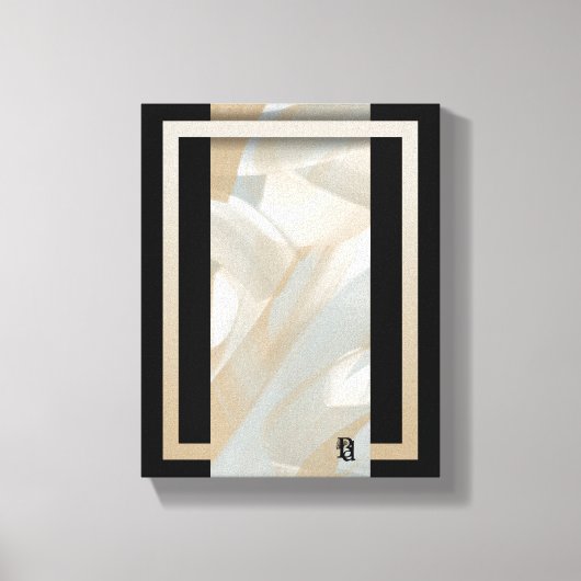 Toile 8 x 10" Sandy Tornado Tendance Art Abstrait Beige (Recto)
