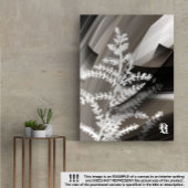 Toile 8x10" Terra’s Tender Whisper Abstract Brown Flower