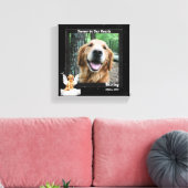 Toile 8x8 Golden Retreiver Angel Chien Animal Photo Memo (Insitu(Salon))