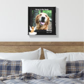 Toile 8x8 Golden Retreiver Angel Chien Animal Photo Memo (Insitu(Chambre))