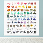 Toile 90 Rainbow Rocks Crystal Collection Poster brillan (Insitu (Plancher de Bois))