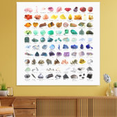 Toile 90 Rainbow Rocks Crystal Collection Poster brillan (Insitu(Salon))