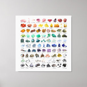 Toile 90 Rainbow Rocks Crystal Collection Poster brillan
