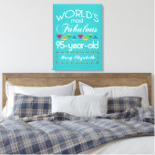Toile 95e anniversaire le plus fabuleux Gem coloré Turqu (Insitu(Chambre))