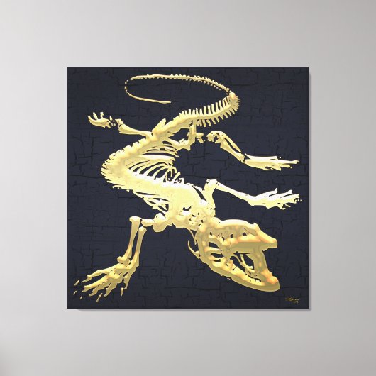 Toile 999.9 : Komodo Dragon Skeleton (Recto)