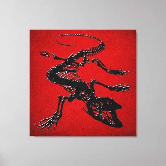 Toile 999.9 : Komodo Dragon Skeleton (Recto)