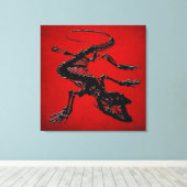 Toile 999.9 : Komodo Dragon Skeleton (Insitu (Plancher de Bois))