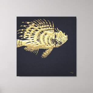 Toile 999,9 : Poisson-lionne
