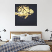 Toile 999,9 : Poisson-lionne (Insitu(Chambre))