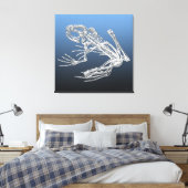 Toile 999.9 : Squelette de grenouille (Insitu(Chambre))