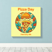 Toile 9 février - Journee de la Pizza (Insitu (Plancher de Bois))