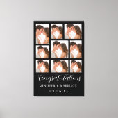 Toile 9 Mariage Photo Avec Texte Script Noir Et Blanc (Recto)