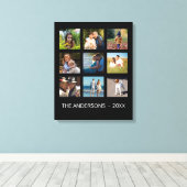 Toile 9 Photo Instagram Collage Gothique Noir (Insitu (Plancher de Bois))