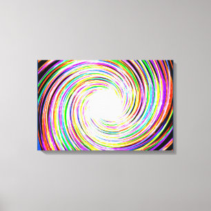 Toile à balayage multicolore