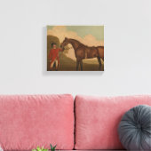 Toile "A Bay Horse with Groom" de George Stubbs (Insitu(Salon))