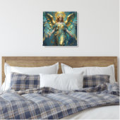 Toile A Beautiful Gold and Turquoise Angel  (Insitu(Chambre))