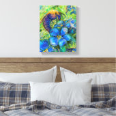 Toile A Bee & Forget-me-not Flowers (Insitu(Chambre))