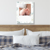 Toile à cadre floral gris et blanc doux Imprimer (Insitu(Chambre))