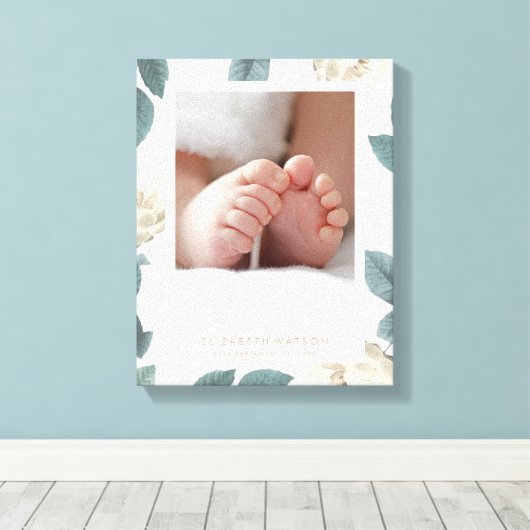 Toile à cadre floral rose blanche souple Imprimer (Insitu (Plancher de Bois))