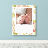 Toile à cadre floral rose et blanc souple (Insitu (Plancher de Bois))